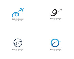 Aircraft simple logo illustration
