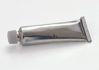 Color tube on white background