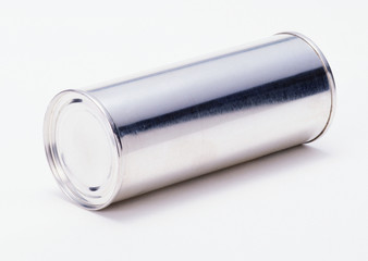 can on white background