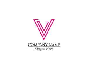 V Letter Logo Business Template Vector design