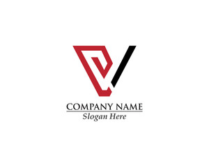 V Letter Logo Business Template Vector design