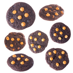 Cookies or Chocolate chips cookies with concept design.
