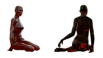 3d rendering illustration of human