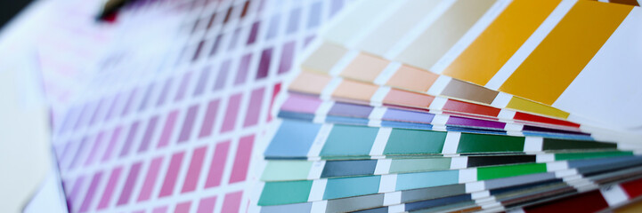 Color print of pantone statistics offset