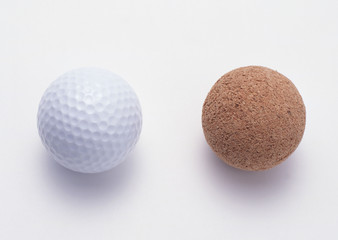 golf ball isolated on white background