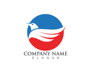 Black wing logo symbol for a professional designer