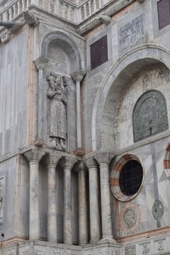 facade of cathedral in rome italy