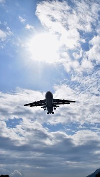 airplane in the sky