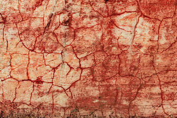 Texture of a concrete wall with cracks and scratches which can be used as a background