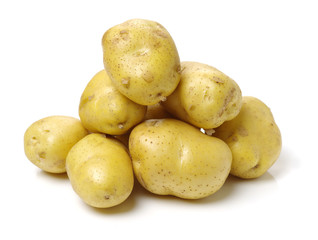 New potato isolated on white background