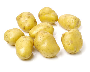 New potato isolated on white background