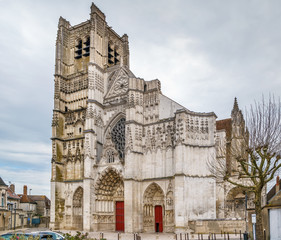 Fototapeta premium Auxerre Cathedral, France