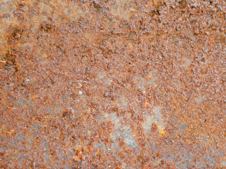 The surface of steel with rust.