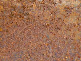 The surface of steel with rust.