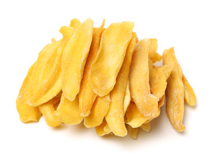 Mango. dry mango on the background