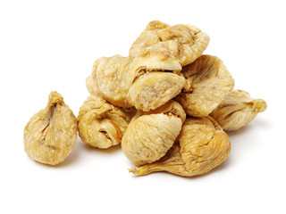 dried fig on white background 