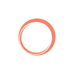 3d circle ring symbol logo vector