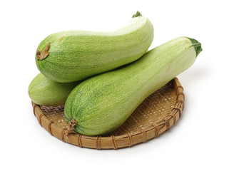 zucchini courgette isolated on white background 