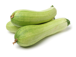 zucchini courgette isolated on white background 