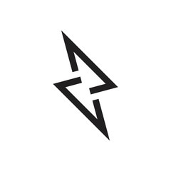 letter z thunder geometric design symbol logo vector