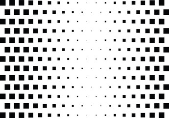 Abstract halftone dotted background. Monochrome pattern with square.  Vector modern pop art texture for posters, sites, cover, business cards, postcards, art design, labels and stickers.