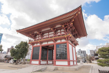 Japanese Traditional Buildings, Osaka, Japan