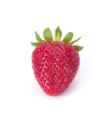 Fresh Strawberry isolated on white background closeup