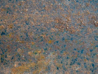 The surface of steel with rust.