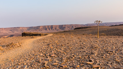 Gravel road towards Fish River Canyon, Namibia © serge