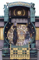 jugendstil ankeruhr clock vienna austria