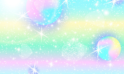 Fluid shapes composition. Fantasy universe.