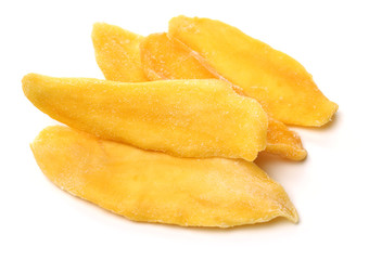 Fototapeta na wymiar Mango. dry mango on the background