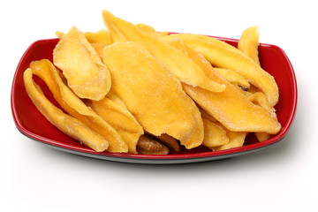 Mango. dry mango on the background