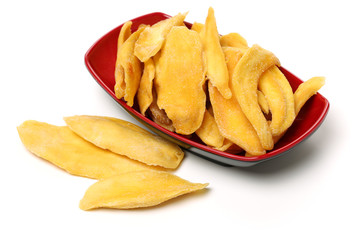 Mango. dry mango on the background