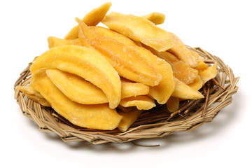 Mango. dry mango on the background