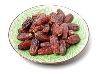 Dates on white background