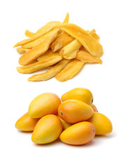 Mango. dry mango on the background