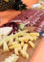  salami and cheese dishes for a catering service