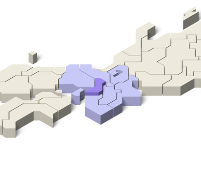 日本地図 近畿地方 大阪府