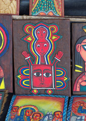 Traditional Ethiopian artwork for sale near Lake Tana in Ethiopia