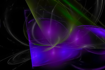 Naklejka premium abstract digital fractal fantasy design movement effect