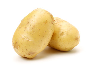 New potato isolated on white background 