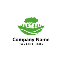 Nature logo. Natural product logo design vector template. Leaf vector logo design
