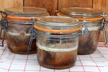 jarret de porc en conserve, jambonneau