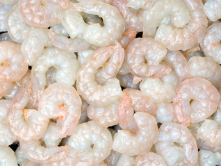 Raw Jumbo Shrimp Background