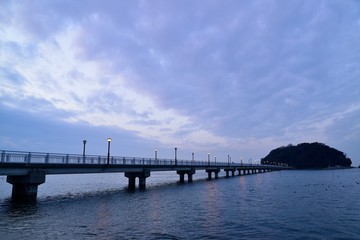 Obraz premium 竹島からの日の出