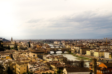 Fototapeta na wymiar Panoramic view of the city of Florence Italy