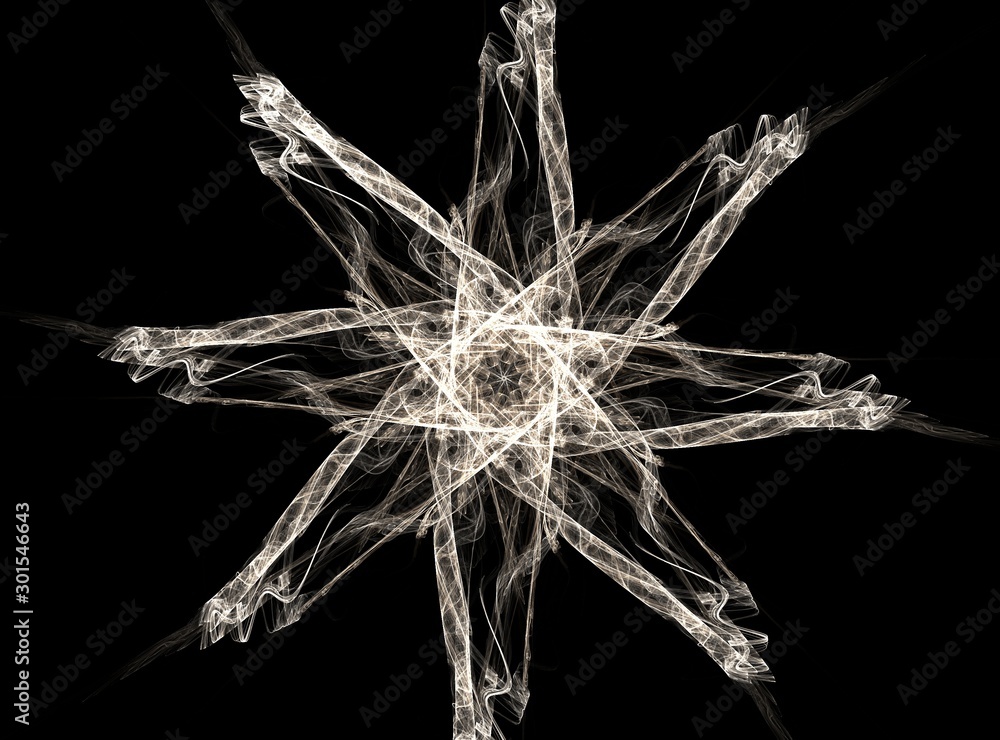 Poster computer generated fractal artwork for creative design, art and entertainment. background with rotat