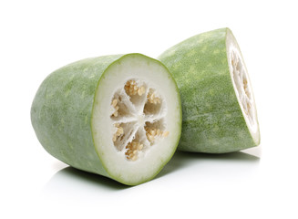 Winter melon on white background