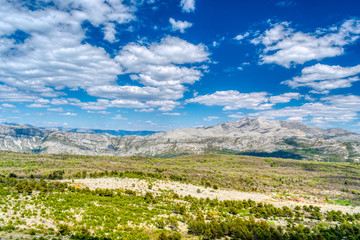 Mountain view from Fort Imperial, Dubrovnik, Croatia